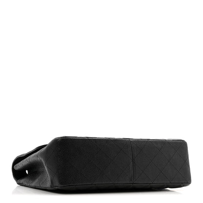 Chanel Caviar Quilted Jumbo Single Flap Black 4 of 15