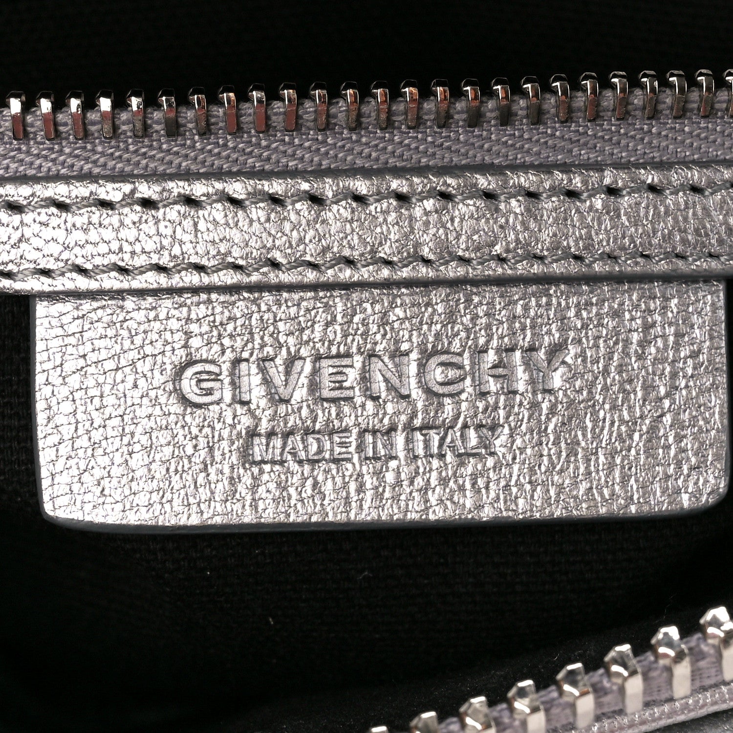Givenchy Metallic Sugar Goatskin Mini Antigona Silver 6 of 10