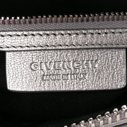 Givenchy Metallic Sugar Goatskin Mini Antigona Silver 6 of 10