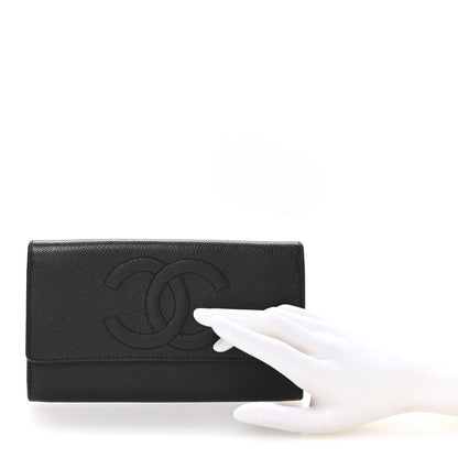 Chanel Caviar Timeless CC Wallet Black 2 of 8