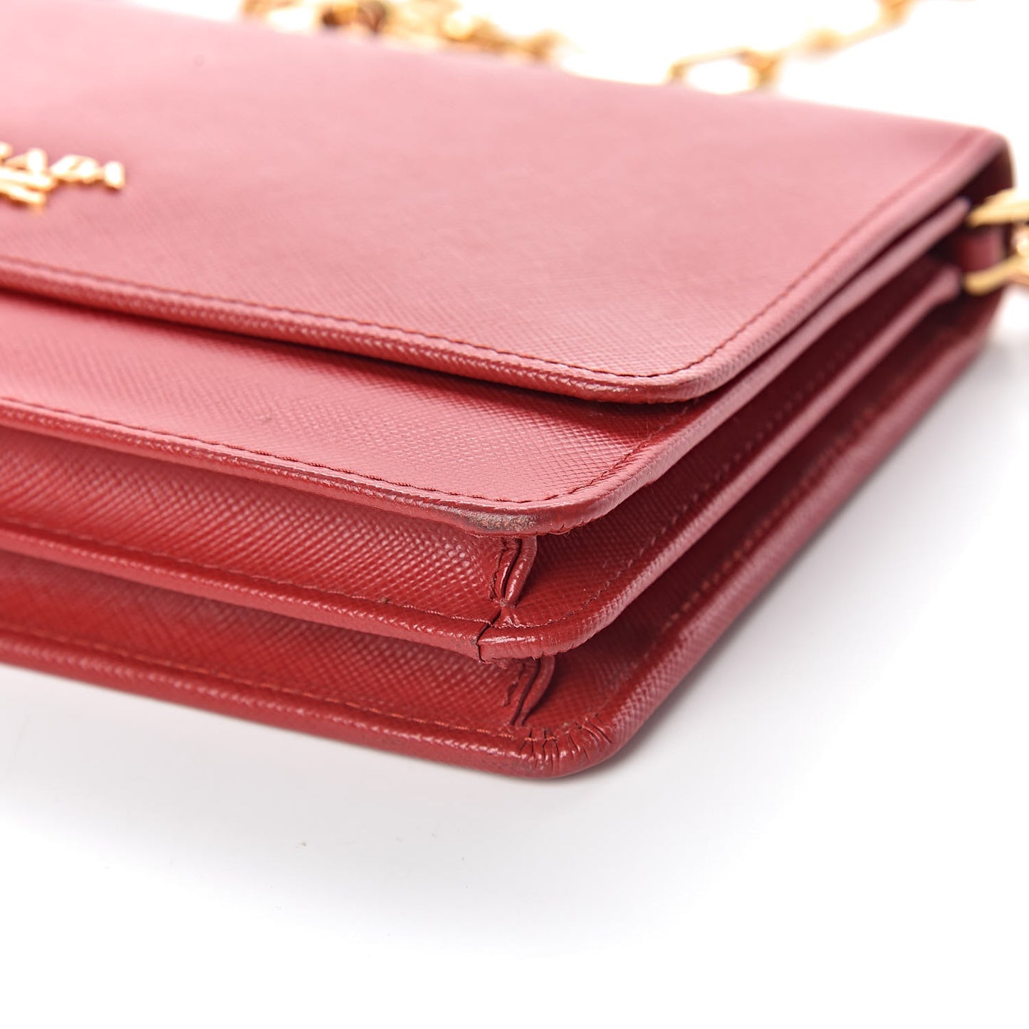 Saffiano Metal Flap Wallet With Strap Fuoco