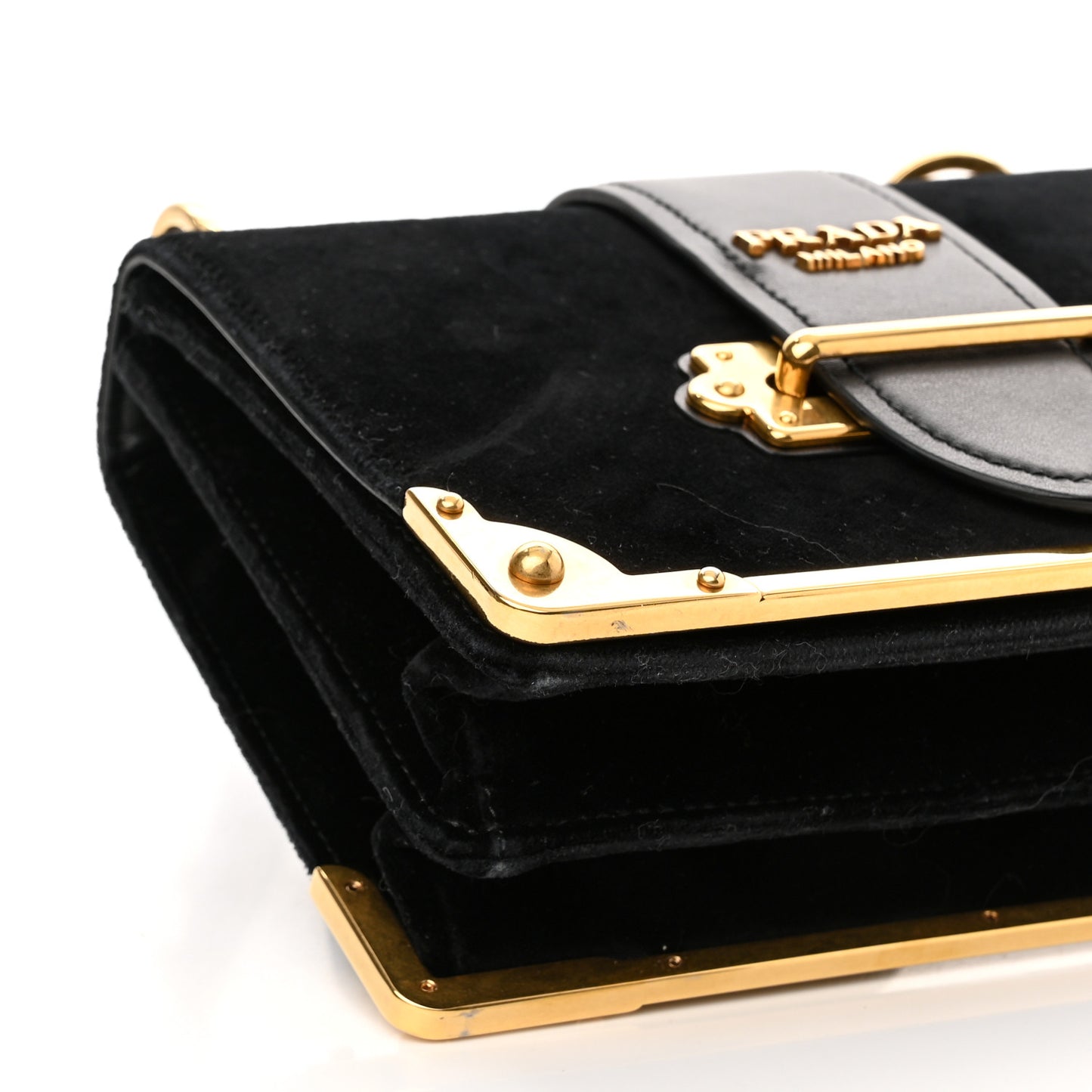 Velvet City Calfskin Cahier Bag Black