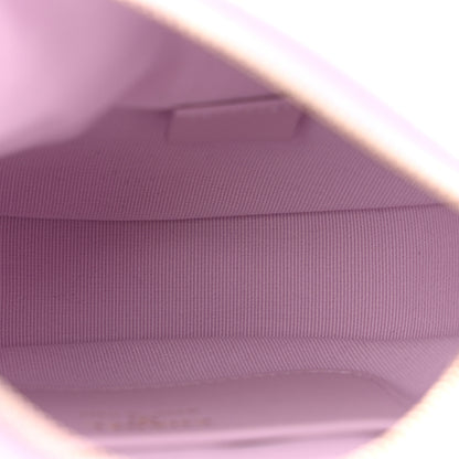Chanel Shiny Caviar Quilted Bow Pouch Hobo Light Purple 5 of 10