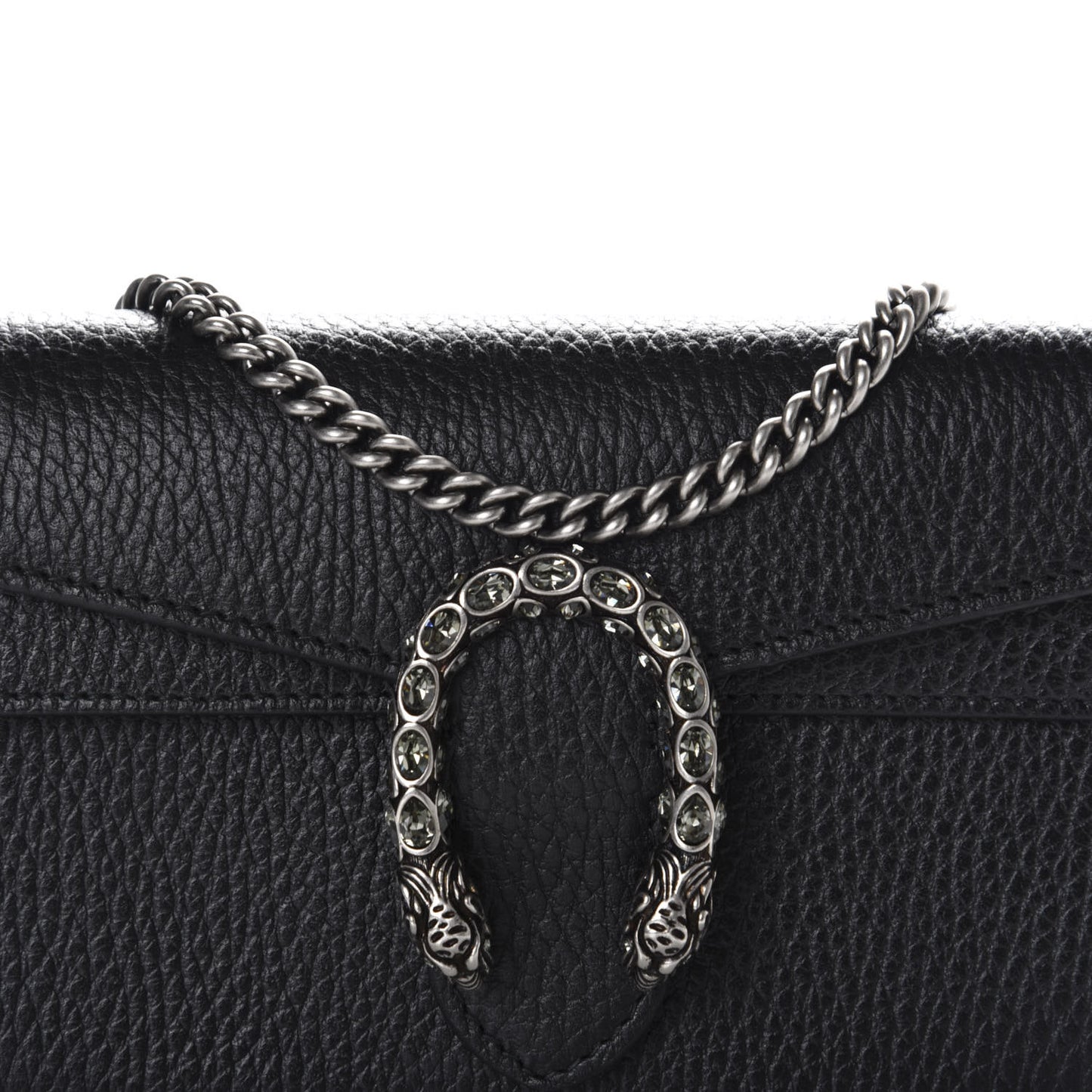Calfskin Super Mini Dionysus Shoulder Bag Black