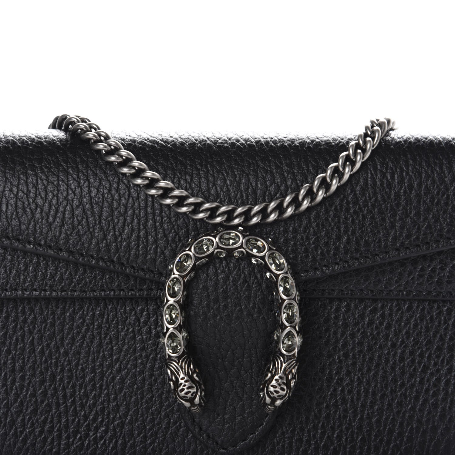 Gucci Calfskin Super Mini Dionysus Shoulder Bag Black 9 of 10