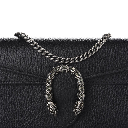 Gucci Calfskin Super Mini Dionysus Shoulder Bag Black 9 of 10
