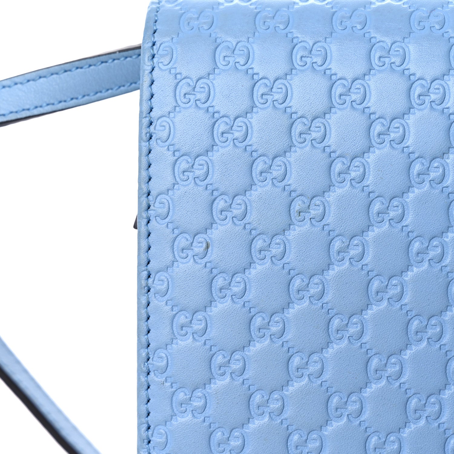 Gucci Microguccissima Crossbody Wallet Mineral Blue 17 of 17
