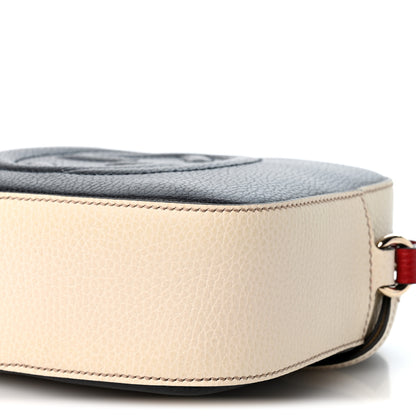 Gucci Dollar Calfskin Bi-Color Small Soho Disco Bag Mystic White Black 9 of 10