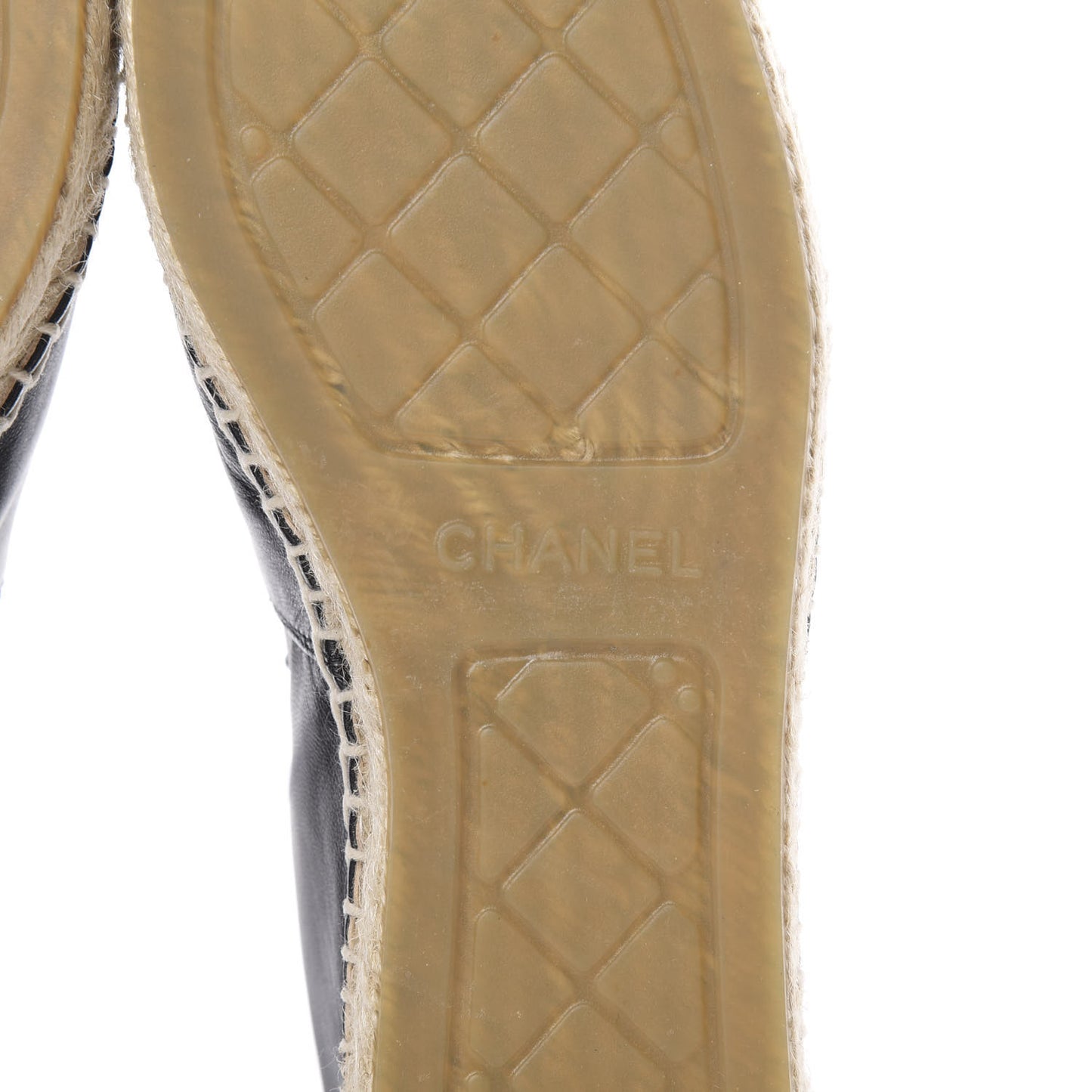 Lambskin CC Espadrilles 40 Black