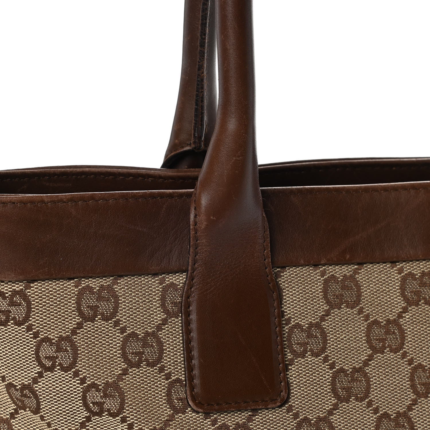 Gucci Monogram Tote Brown 15 of 19