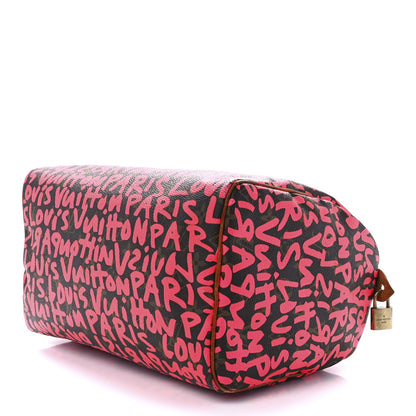 Louis Vuitton Monogram Graffiti Speedy 30 Fuchsia 10 of 12