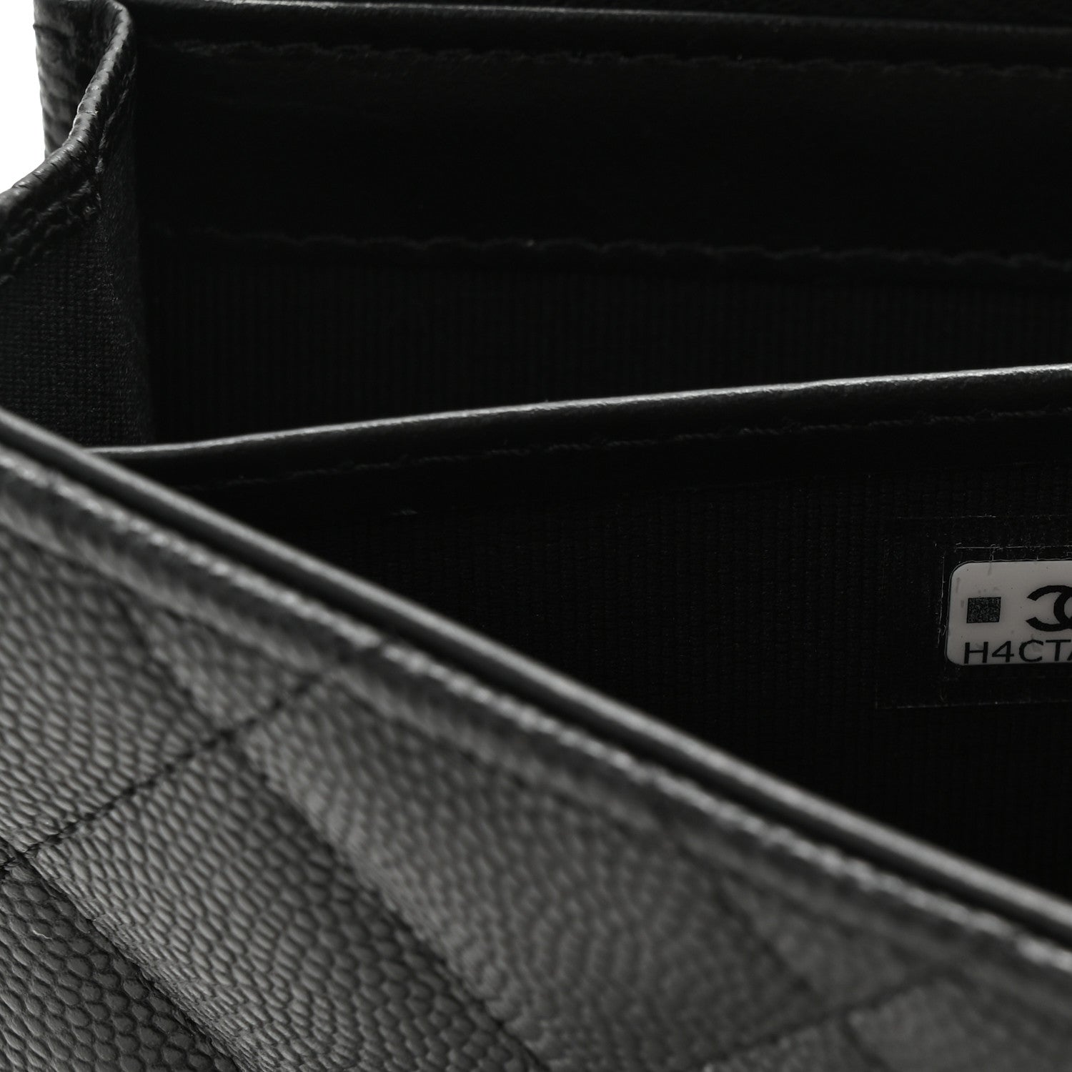 Chanel Caviar Quilted Chanel 19 Flap Wallet Black White 8 of 11