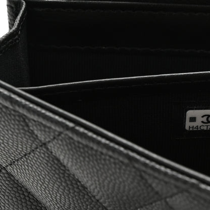 Chanel Caviar Quilted Chanel 19 Flap Wallet Black White 8 of 11