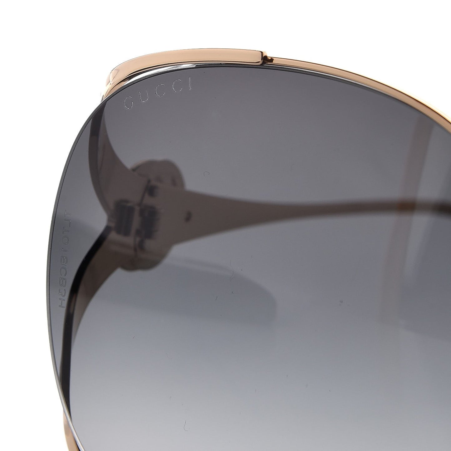 Metal Oversized Round Frame GG0225S Sunglasses Gold