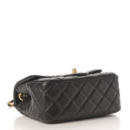 Chanel Lambskin Quilted Mini Pearl Crush Flap Black 4 of 12