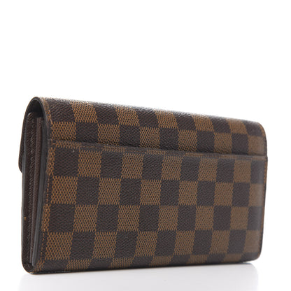 Louis Vuitton Damier Ebene Sarah Wallet NM 3 of 7