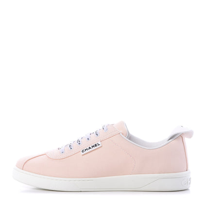 Chanel Canvas Womens Sneakers 40 Light Pink 1 of 9
