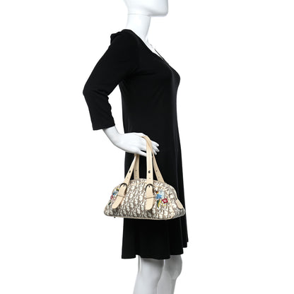 Christian Dior Monogram Vintage Flowers Small Bowler Beige 2 of 13