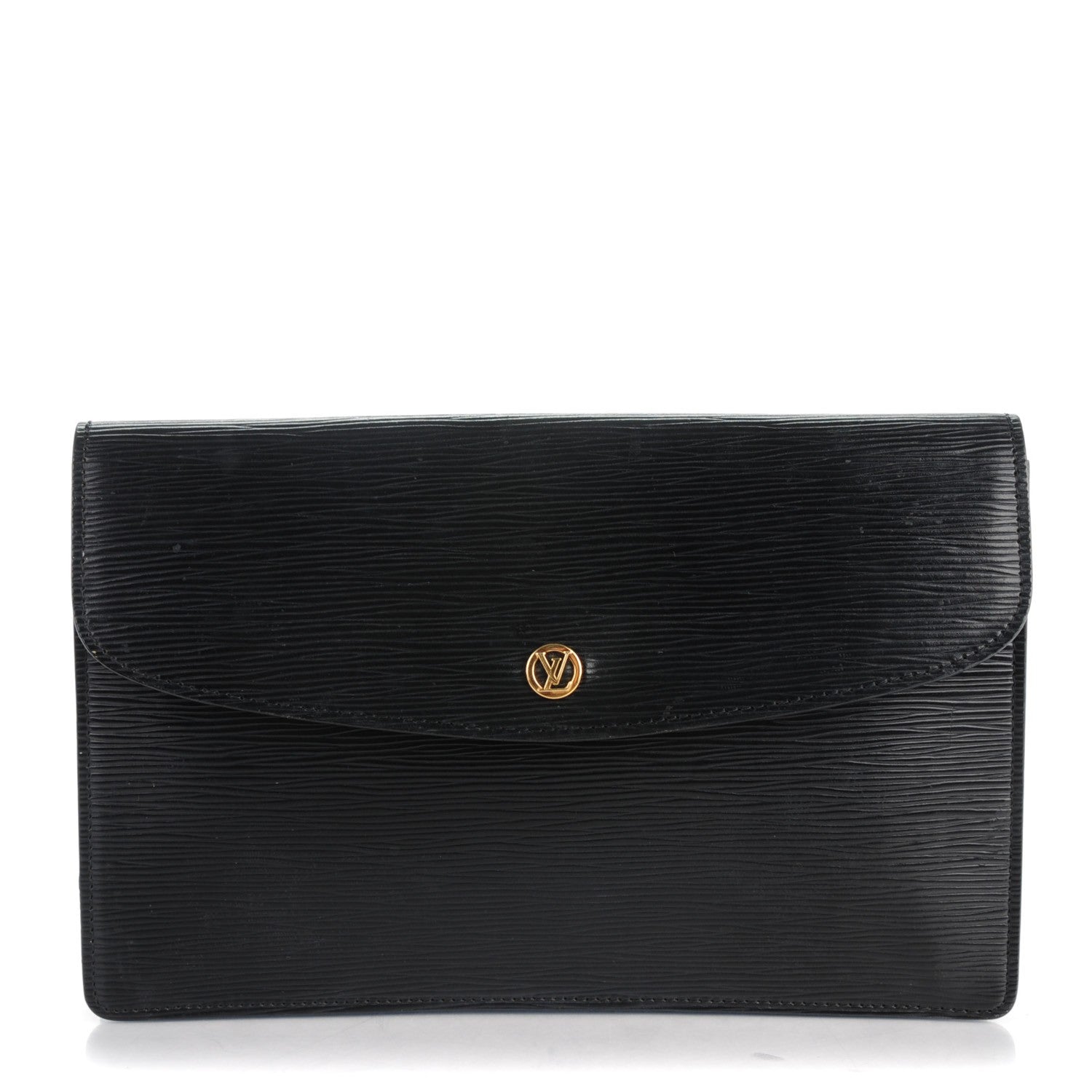 Louis Vuitton Epi Montaigne Clutch MM Black 1 of 7