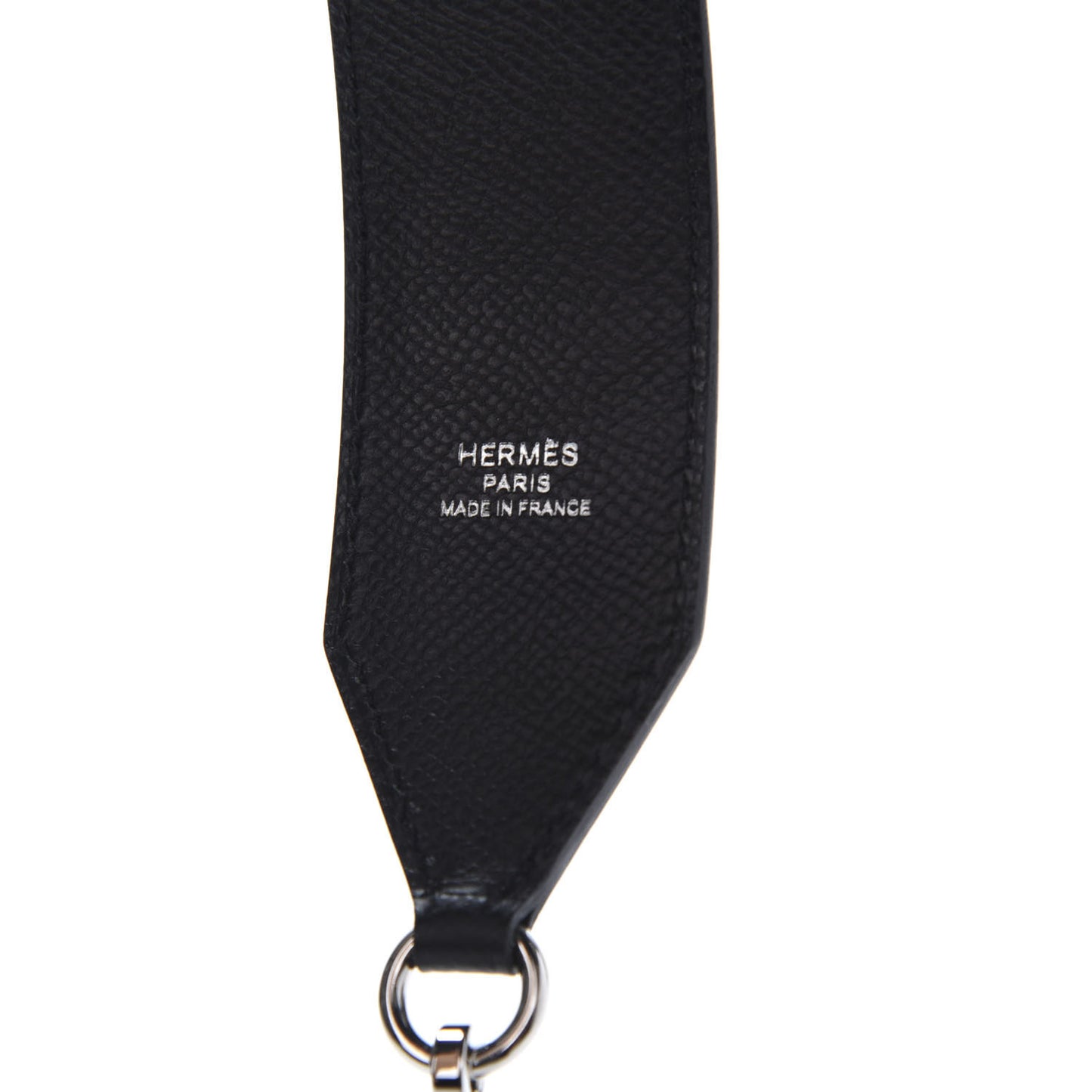 Epsom 30mm Hexagone Tressage Shoulder Strap Black Craie
