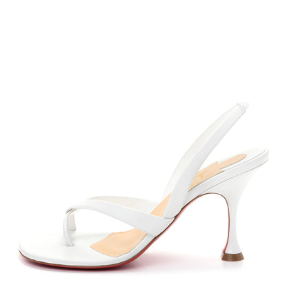 Christian Louboutin Kid Taralita 85 Thong Sandals 37 White 1 of 10