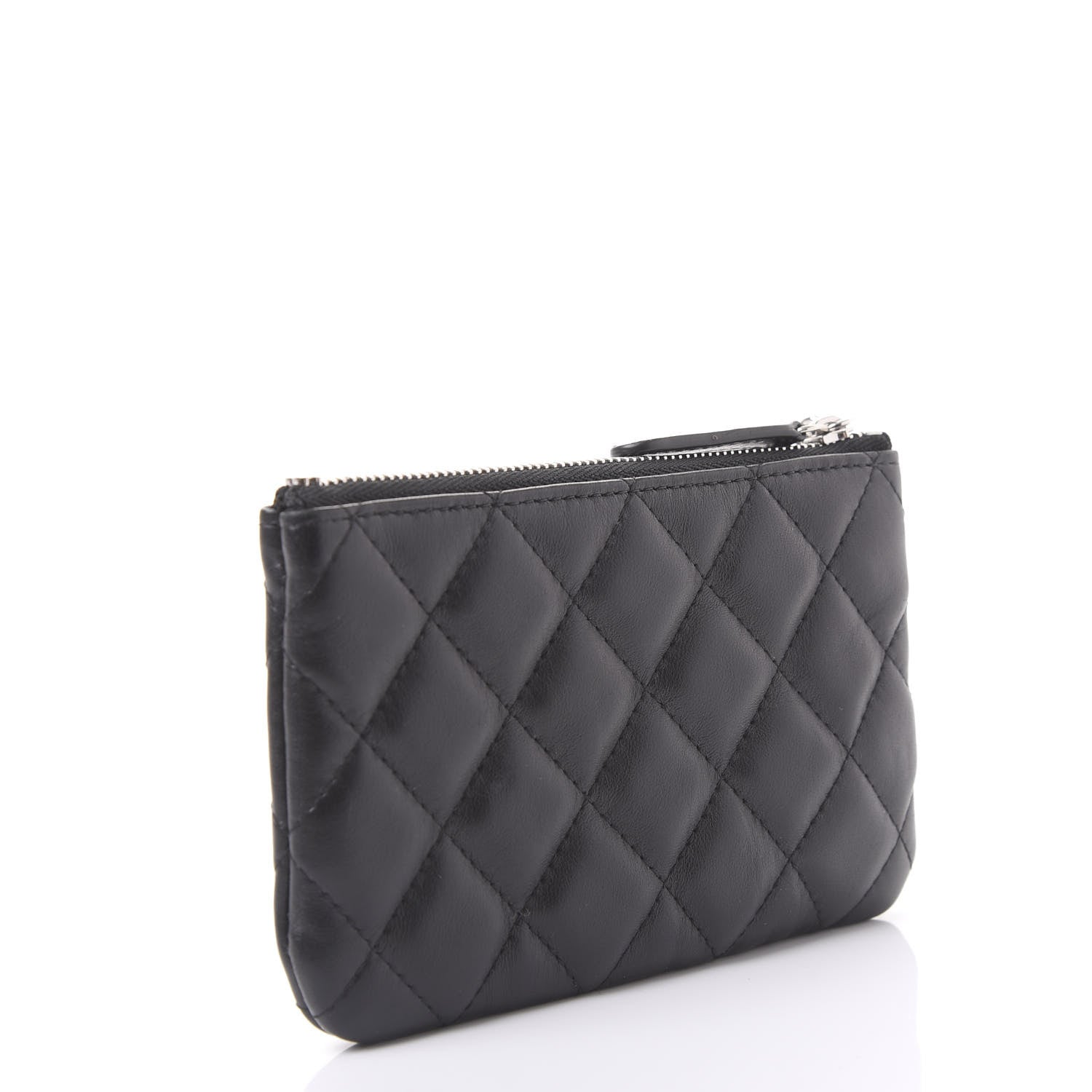Chanel Lambskin Quilted Small Cosmo Cosmetic Case Black 4 of 10