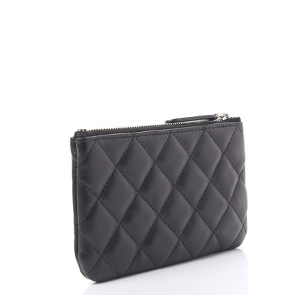 Chanel Lambskin Quilted Small Cosmo Cosmetic Case Black 4 of 10