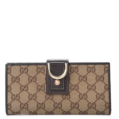 Gucci Monogram Abbey Continental Wallet Dark Brown 1 of 10