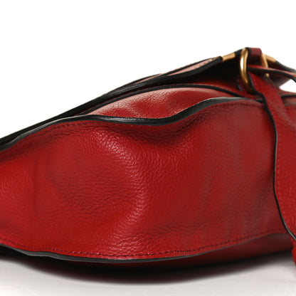 Chloe Calfskin Small Marcie Satchel Dahlia Red 10 of 12