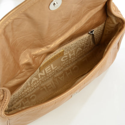 Chanel Metallic Aged Calfskin Quilted Shoulder Flap Bag Gold 5 of 7