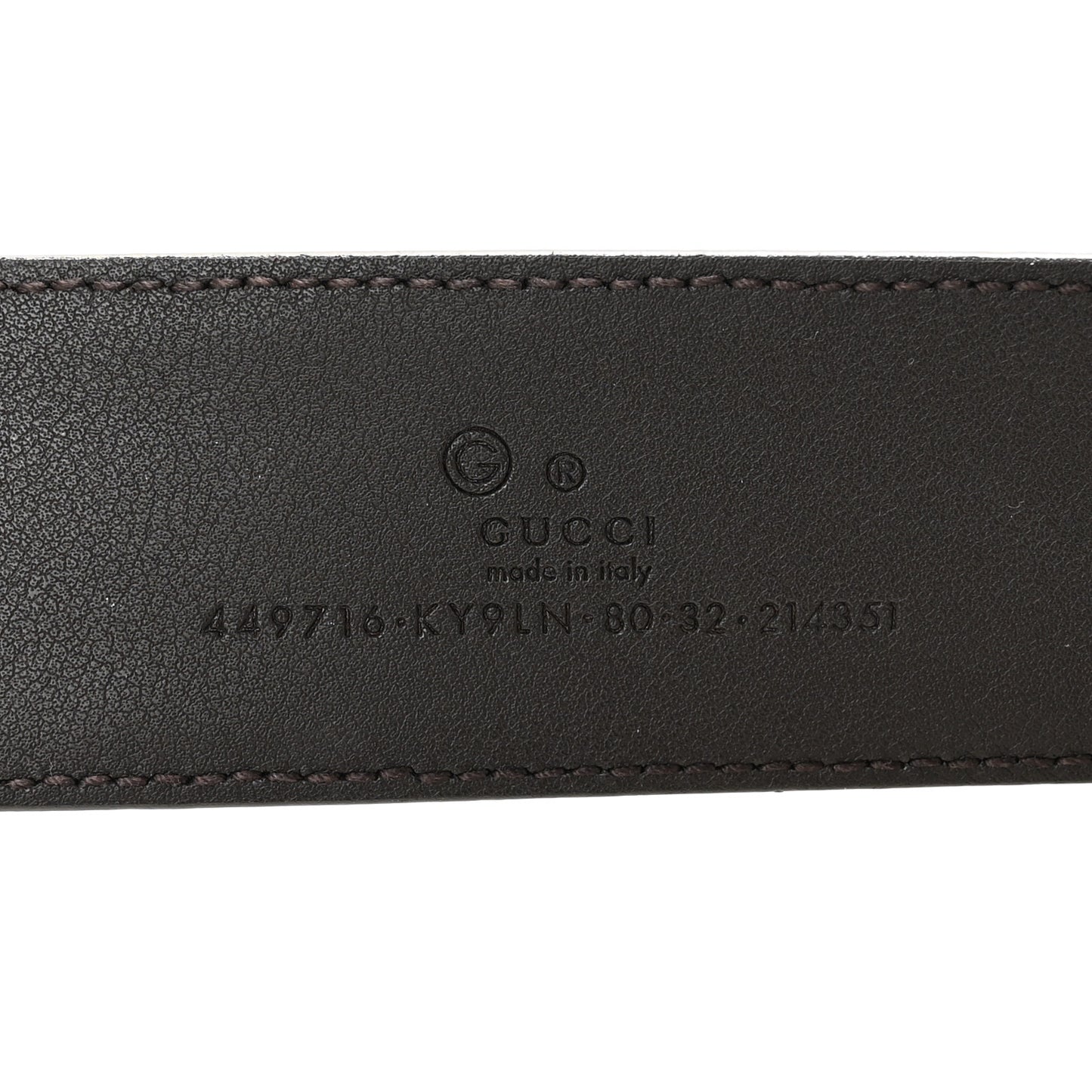 Monogram Dollar Calfskin 40mm Belt 80 32 Beige Ebony Testa Di Moro