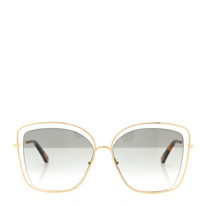 Chloe Poppy Cutout Square Sunglasses CE133S Gold Brown 2 of 7