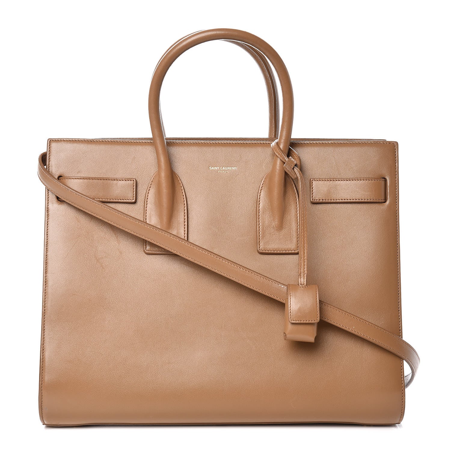 Saint Laurent Calfskin Small Sac De Jour Taupe 1 of 22