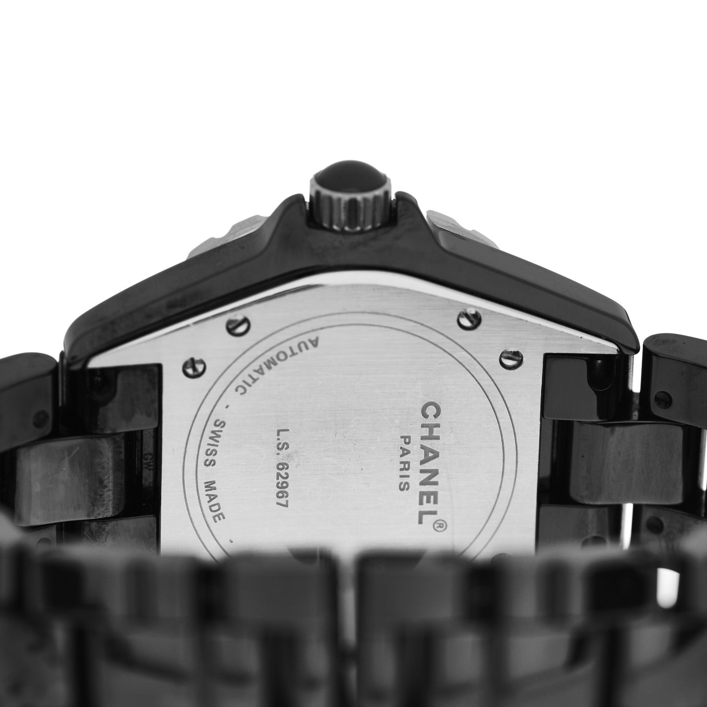Stainless Steel Ceramic Ruby 38mm J12 Automatic Watch Black