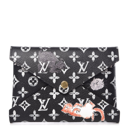 Louis Vuitton Catogram Medium Kirigami Pochette Black 1 of 6