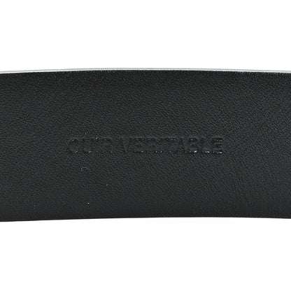 Chanel Calfskin Crystal Metal Quilted CC Belt 85 34 Black 4 of 5
