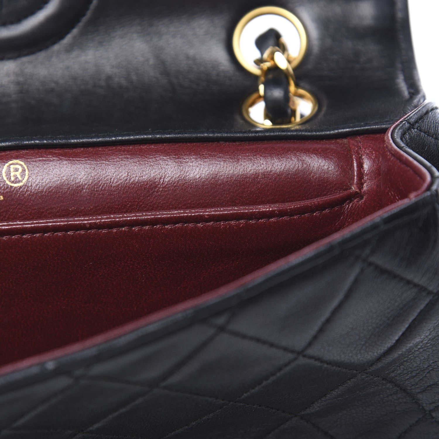 Chanel Lambskin Quilted Medium Single Flap Black 9 of 15