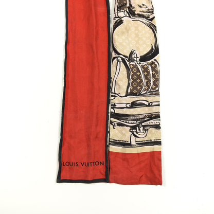 Louis Vuitton Silk Monogram Trunks Bandeau Brown 2 of 3