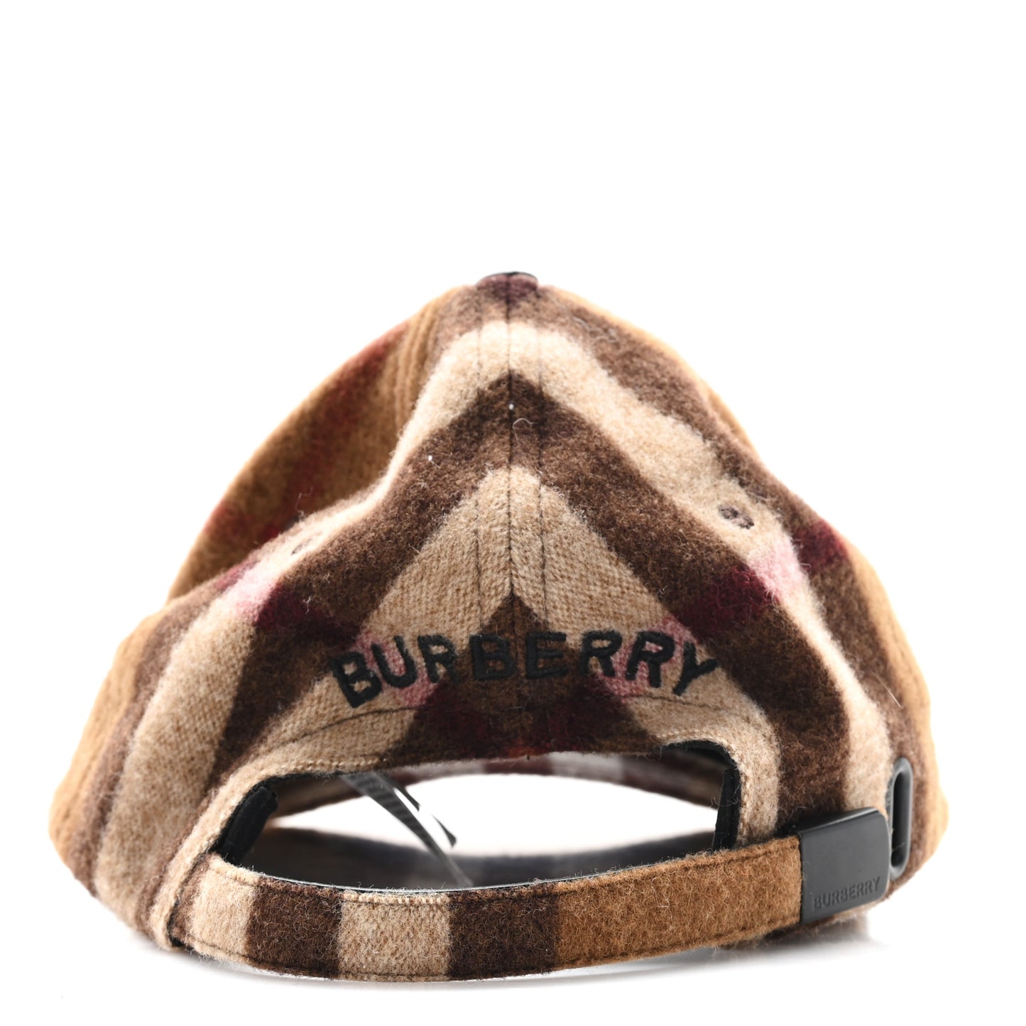 Wool Check Baseball Cap L Birch Brown