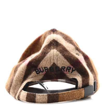 Burberry Wool Check Baseball Cap L Birch Brown 4 of 8