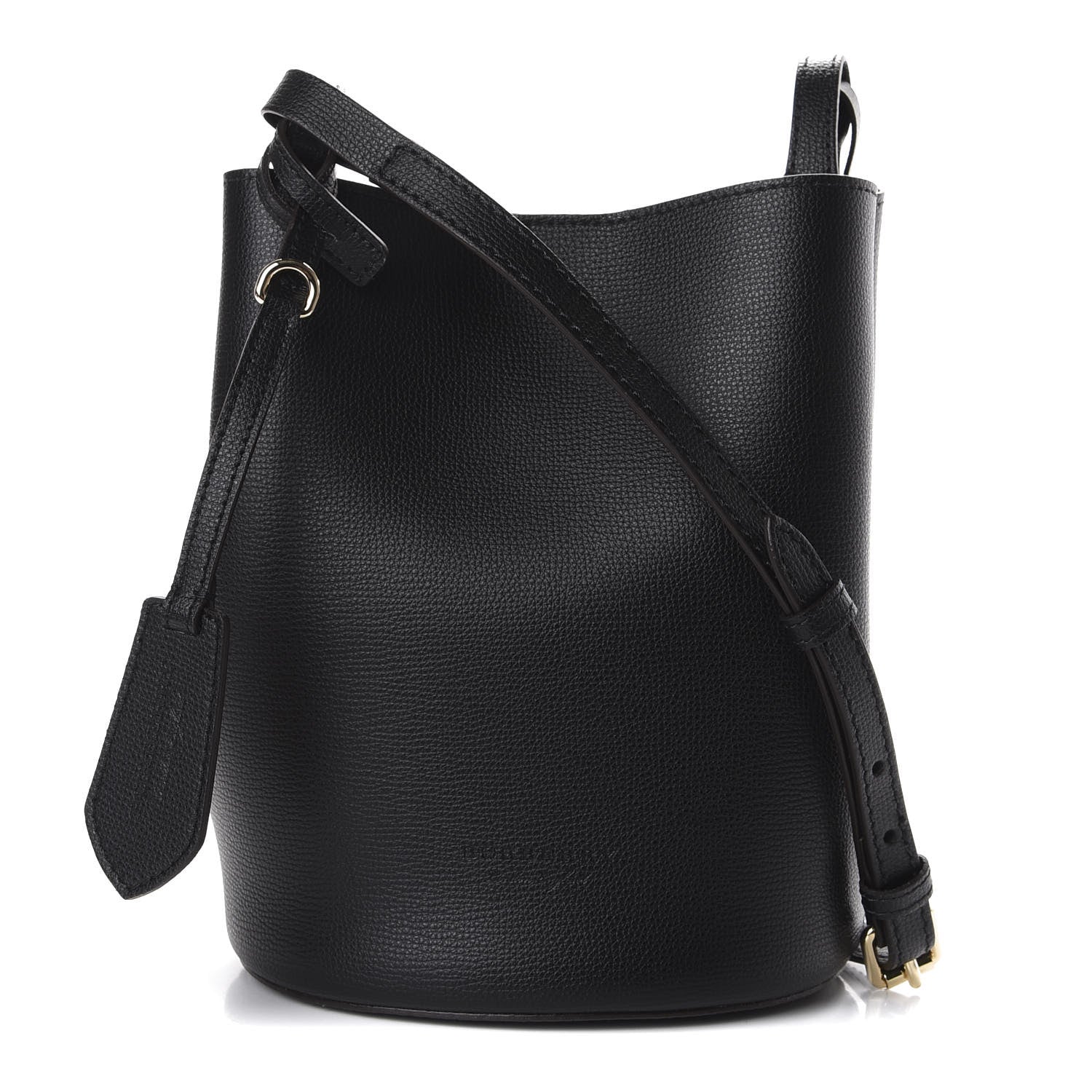 Burberry London Grainy Calfskin Small Lorne Bucket Crossbody Black 1 of 9