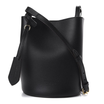 Burberry London Grainy Calfskin Small Lorne Bucket Crossbody Black 1 of 9