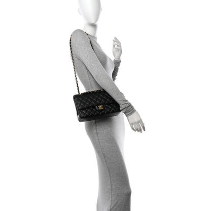 Chanel Caviar Quilted Medium Double Flap Black 3 of 10