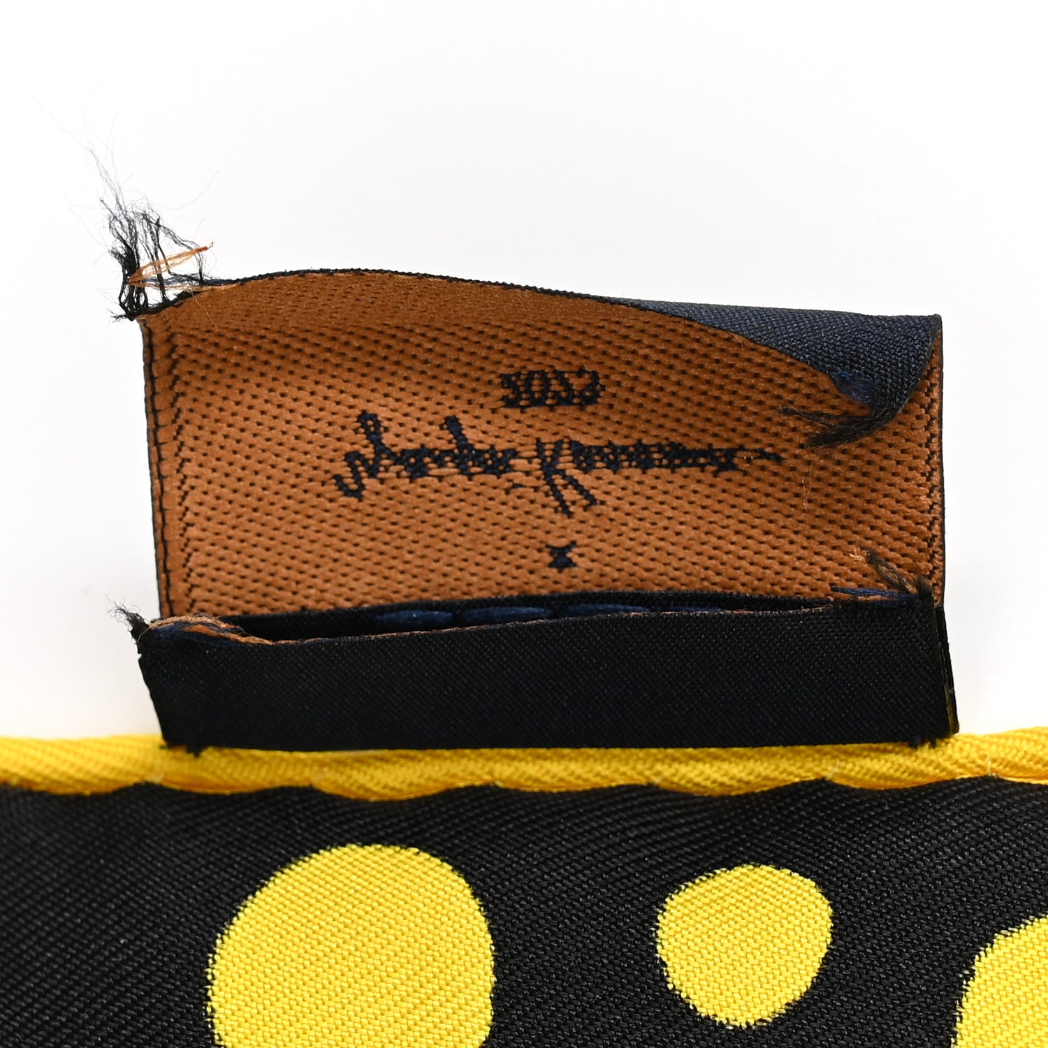 Louis Vuitton LV x YK Silk Monogram Dots Scarf 45 Yellow Black 4 of 4