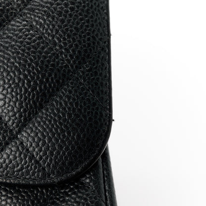 Chanel Caviar Quilted Jumbo Double Flap Black 12 of 13