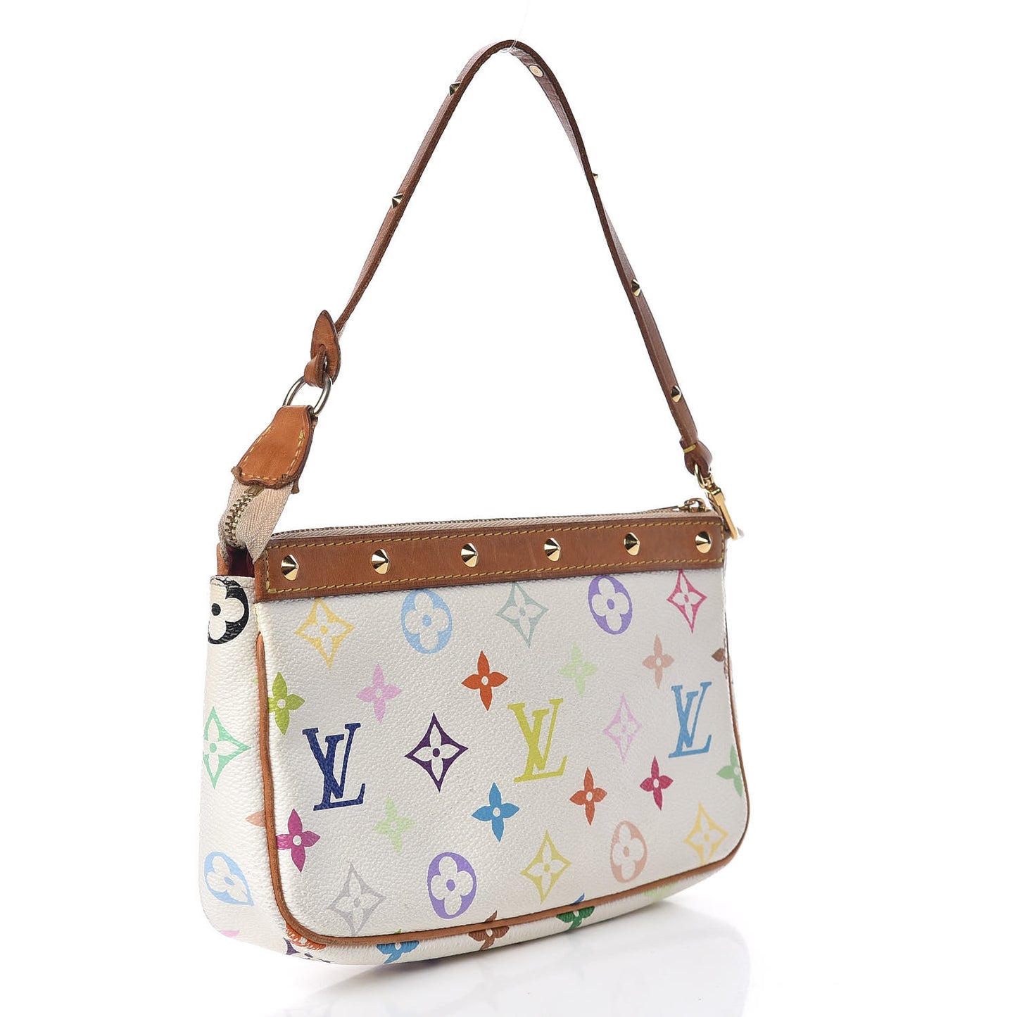 Monogram Multicolor Pochette Accessories White