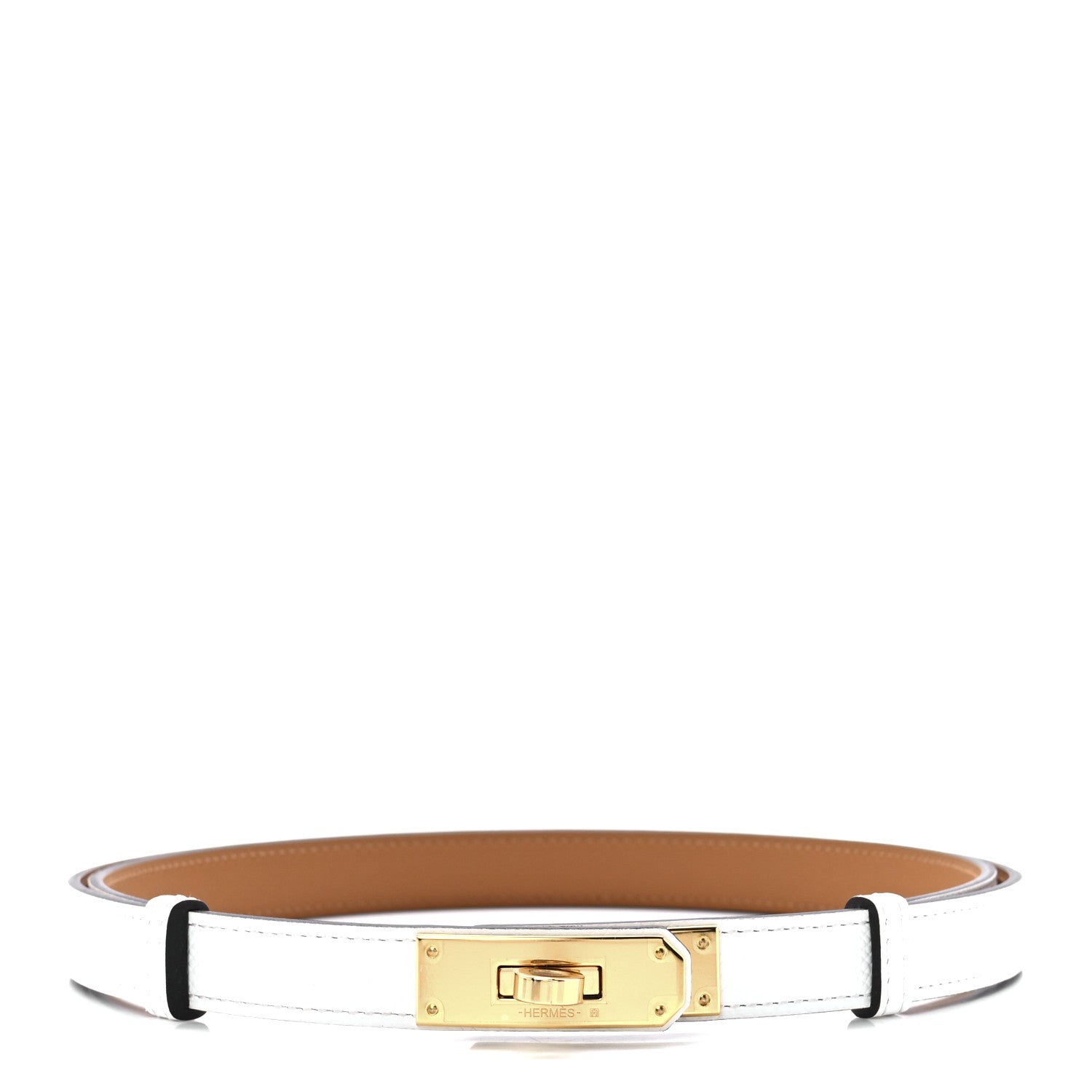 Hermes Epsom Kelly Belt White 1 of 6