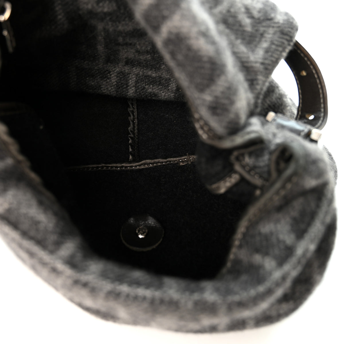 Fendi Wool Zucca Mama Baguette Grey 5 of 11