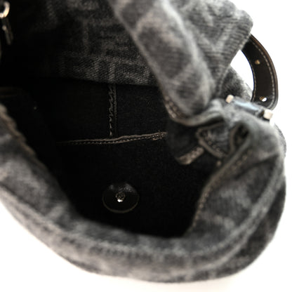 Fendi Wool Zucca Mama Baguette Grey 5 of 11