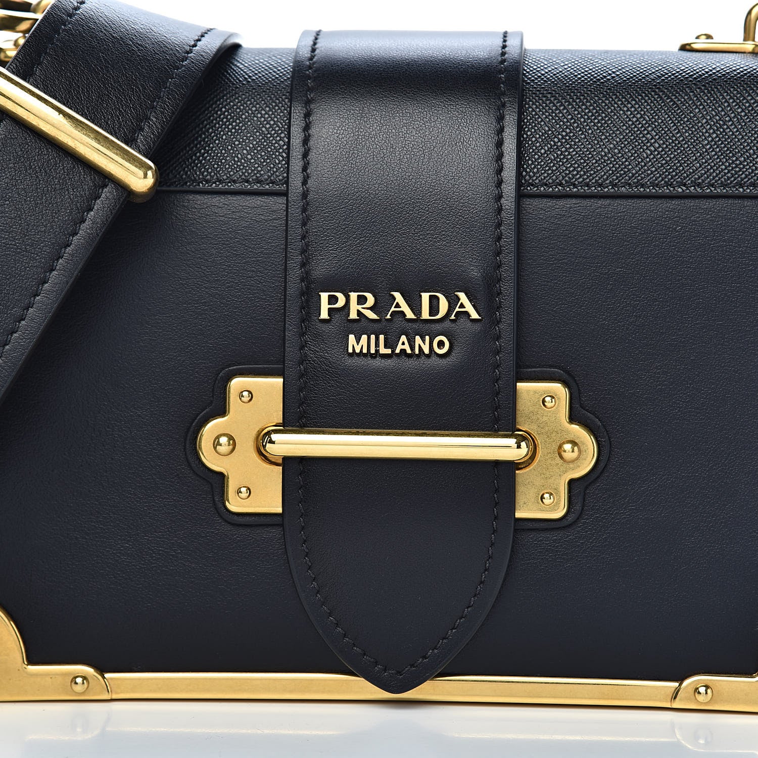Prada City Calf Saffiano Cahier Bag Black 9 of 9